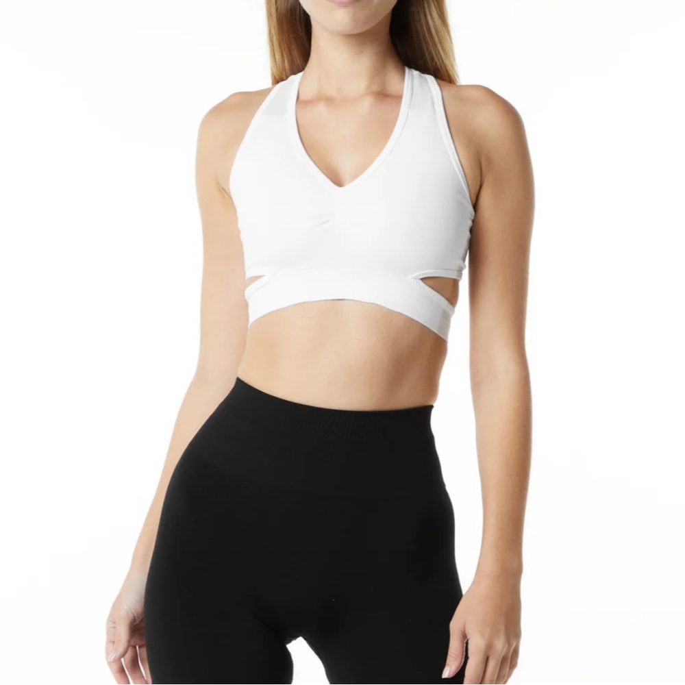 Alphalete High Impact Stratus Bra White Medium